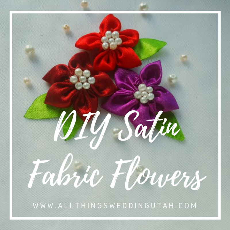 DIY Satin Fabric Flowers, DIY Satin Fabric Flowers