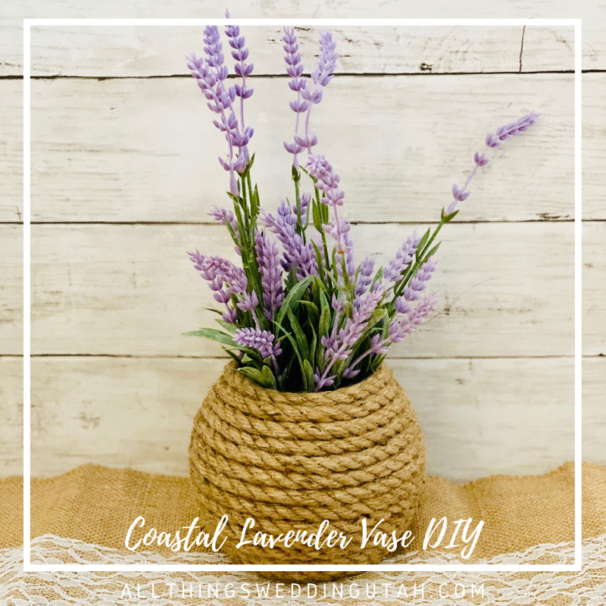 Coastal Lavender Vase DIY