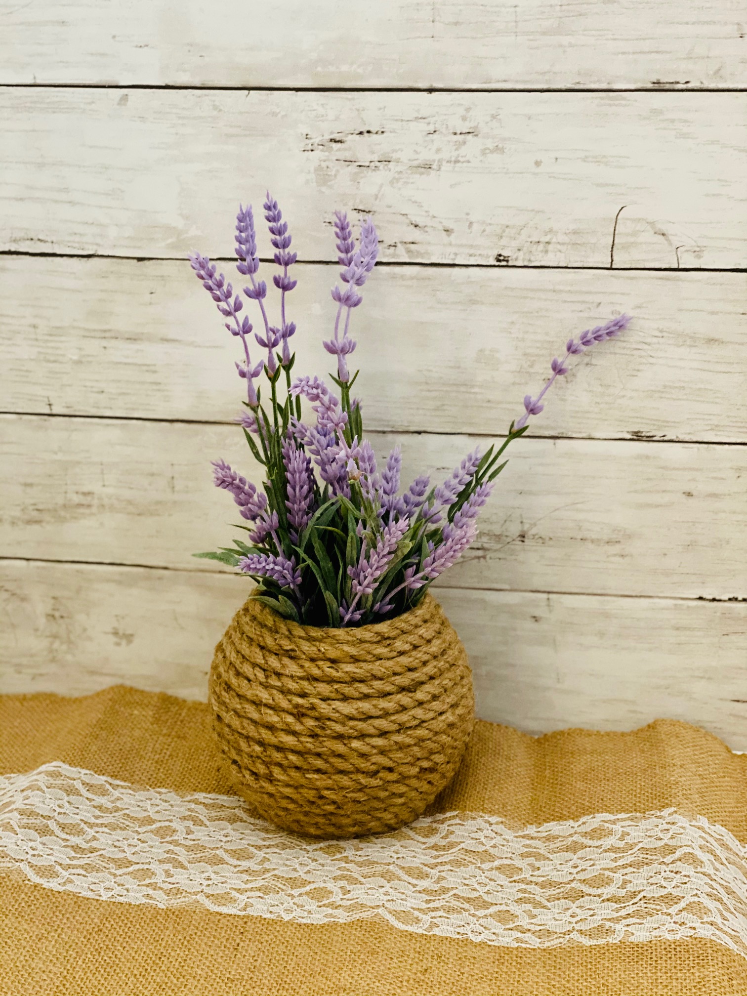 Coastal Lavender Vase DIY All Things Wedding Utah